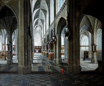 Interior of a Cathedral by Pieter the Elder Neefs